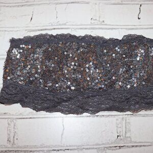 ⚪✨ Gray Sequin Strapless Bra · Rue21 · M ✨⚪